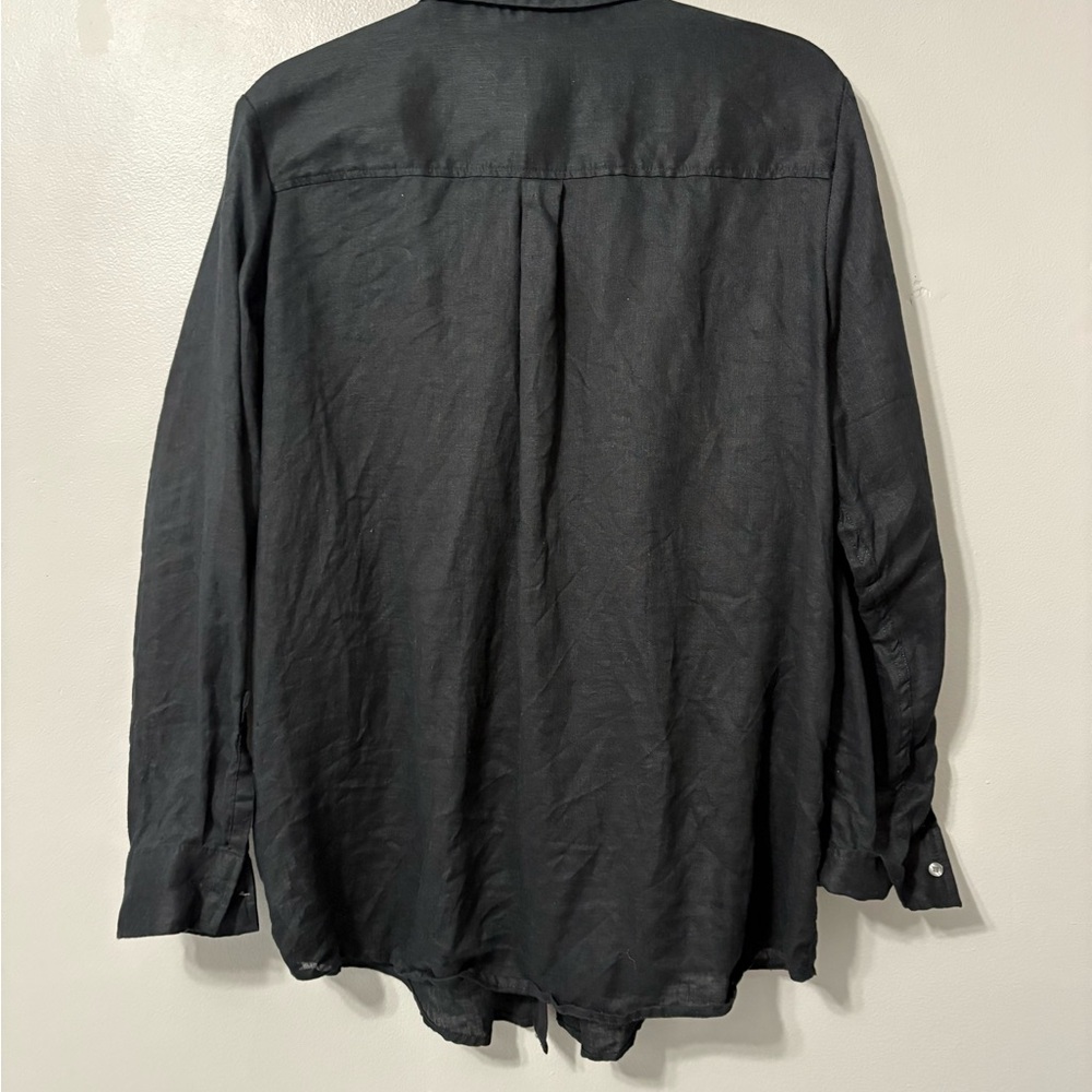 GAP Men's Casual Black Button Down Shirt - Picture 2 of 3
